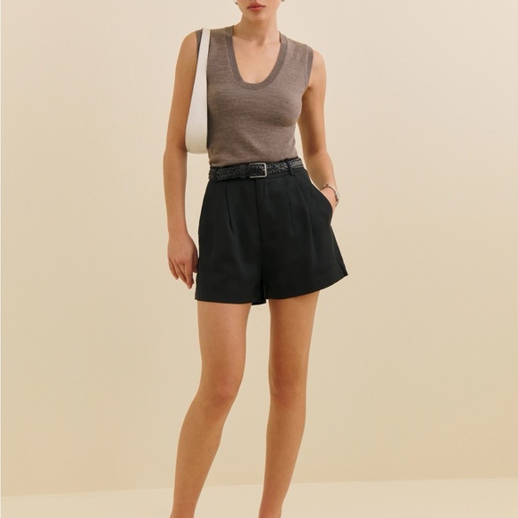 Reformation Pants - NWOT Reformation Black High Waist Shorts